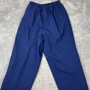 Vtg Forresters Outerwear Gore-Tex Waterproof Pants Mens Large Ankle Zip Blue